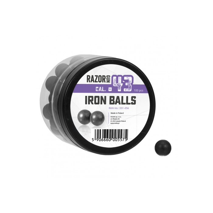 Kule gumowo-metalowe RazorGun 43 kal. .43 / 100 szt.